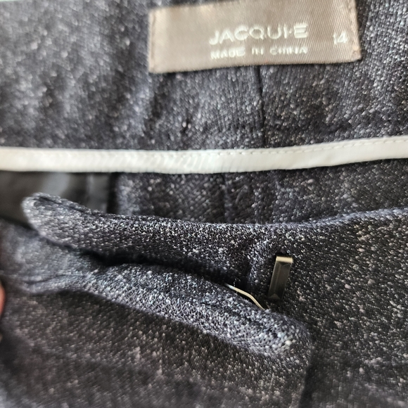 JACQUI E work pants grey tweed size 14 - Picture 4 of 14